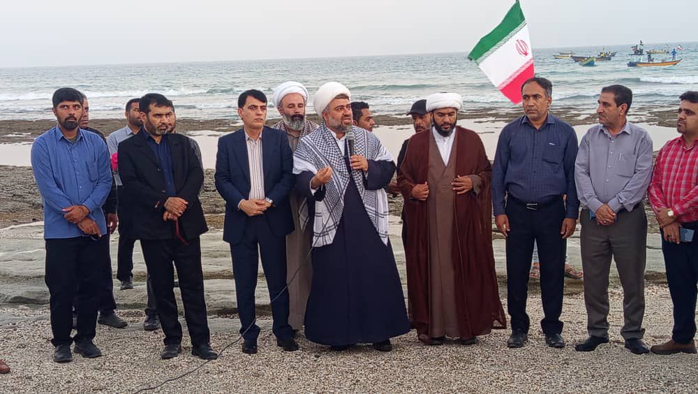 استقبال پرشور جاسکی‌ها از کاروان «یاران صمود»