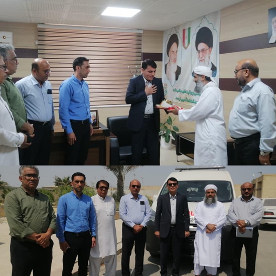 اهدای دومین آمبولانس توسط خیرین به بیمارستان خاتم الانبیا(ص) جاسک