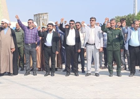 راهپیمایی بشارت نصر در جاسک هم‌صدا با ملت فلسطین/تصاویر