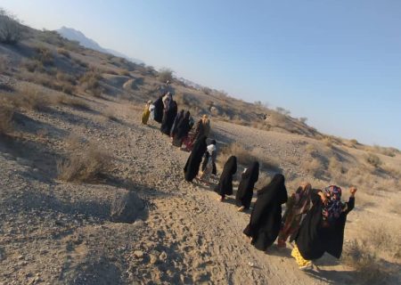 برگزاری کوهپیمایی در روستای کوئیک بندر جاسک