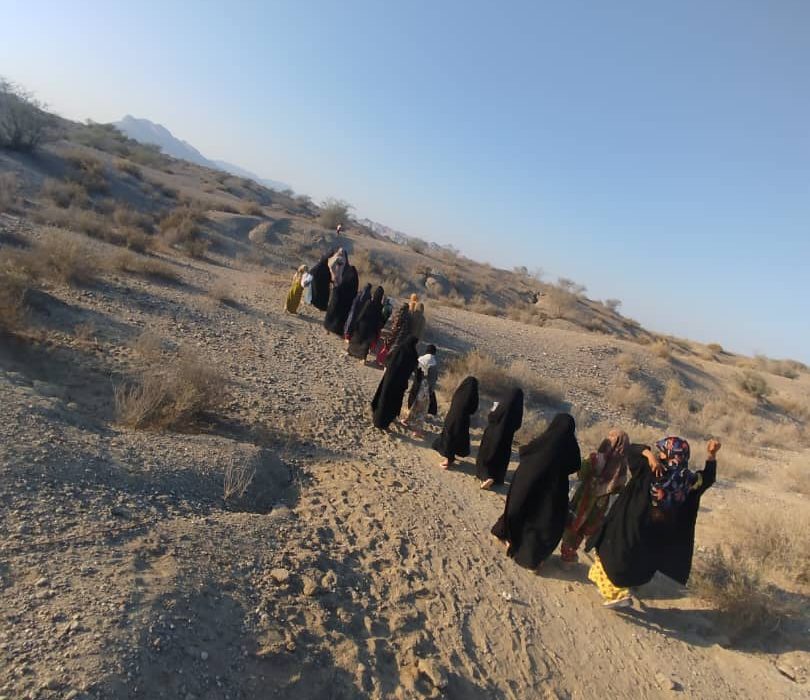 برگزاری کوهپیمایی در روستای کوئیک بندر جاسک