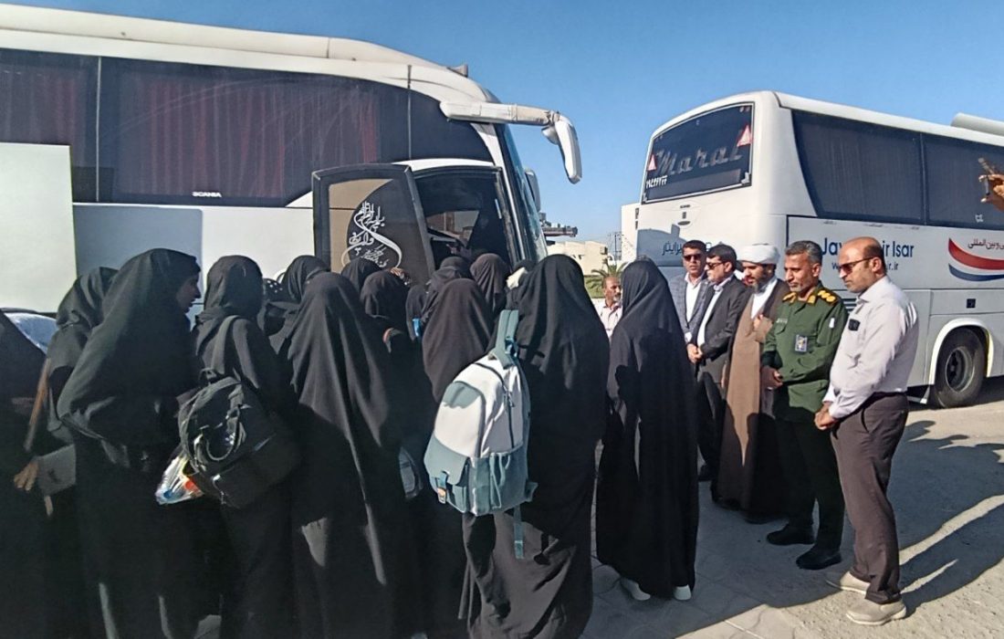 اعزام بیش از ۸۰ دانش‌آموز دختر از لیردف و جاسک به اردوی راهیان نور