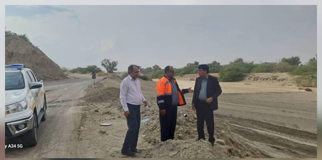 بازدید فرماندار جاسک از راه های مواصلاتی جاسک_بشاگرد و روستای بخش مرکزي