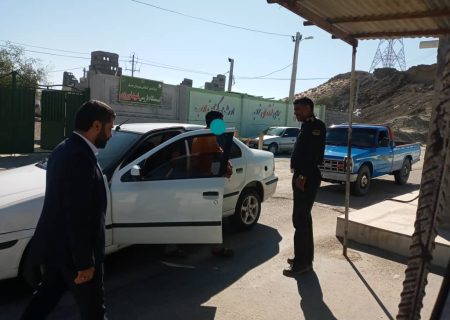 بازدید رئیس دادسرای نظام شرق هرمزگان از ایست بازرسی های شهرستانهای جاسک وسیریک