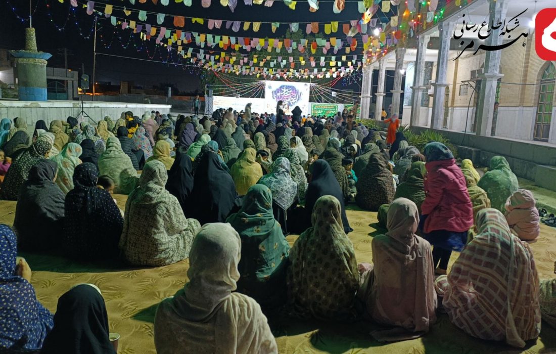 برگزاری جشن میلاد امام حسین (ع) و روز پاسدار در محله یکبنی جاسک