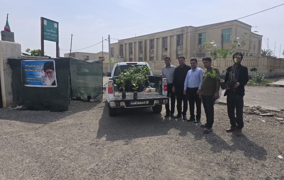 توزیع نهال رایگان در بندرجاسک در راستای پویش سرو ایران