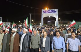 مراسم گرامیداشت سرداران شهید محمد پاکپور و غلامرضا سلیمانی در بندرجاسک 