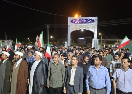 مراسم گرامیداشت سرداران شهید محمد پاکپور و غلامرضا سلیمانی در بندرجاسک 