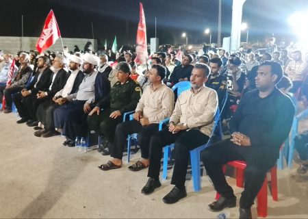 تصاویر/ برگزاری مراسم چهلمین روز خاکسپاری رهبر شهید در شهرستان جاسک