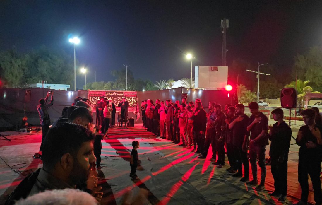مراسم عزاداری دهه اول فاطمیه در شهرستان جاسک